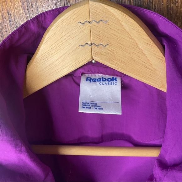Reebok purple full zip windbreaker jacket - Picture 3 of 7